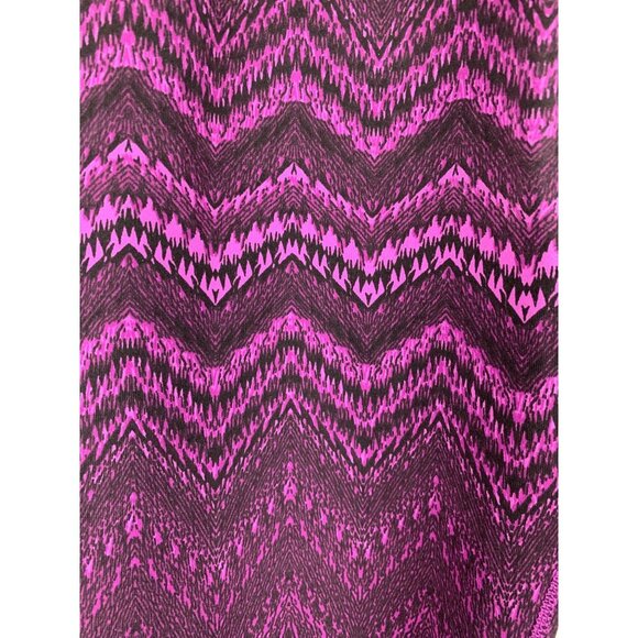 Tuff Athletics Medium Womens Purple & Pink Zigzag Pattern Leggings - Picture 8 of 9